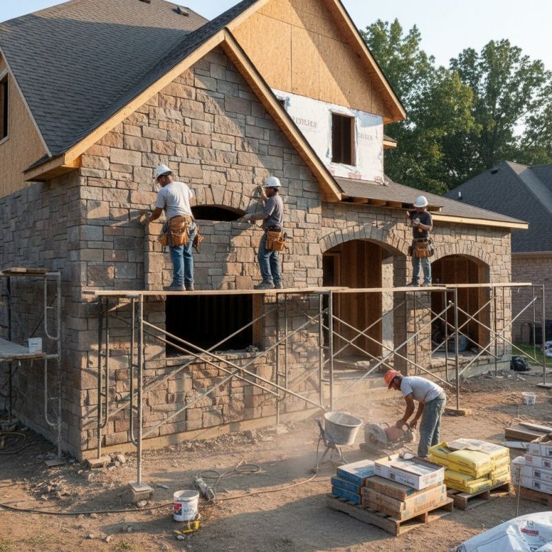Stonework Installation detail